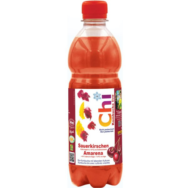 BioSauerkirschen-Chi-Kombucha live 0.5L