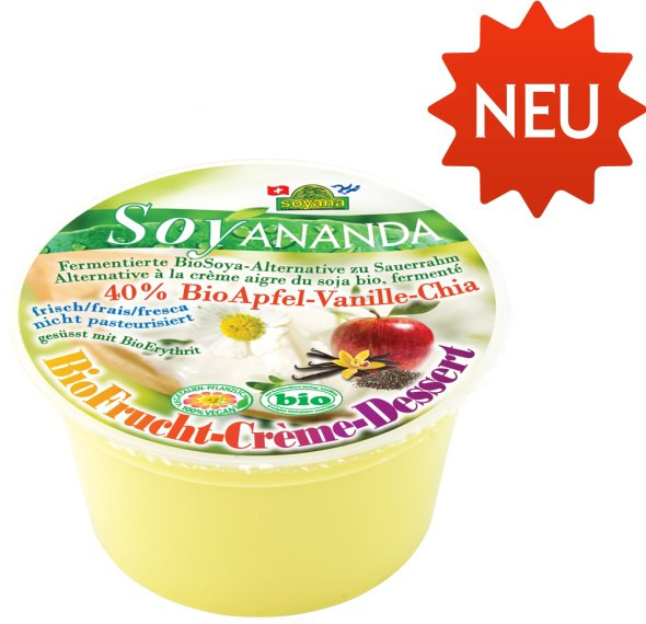 Soyananda BioFrucht-Creme-Dessert BioApfel-Vanille-Chia 200 g