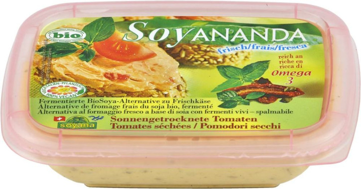 Soyananda bio Frischkäse-Alternative Sonnengetrocknete Tomaten 140gr
